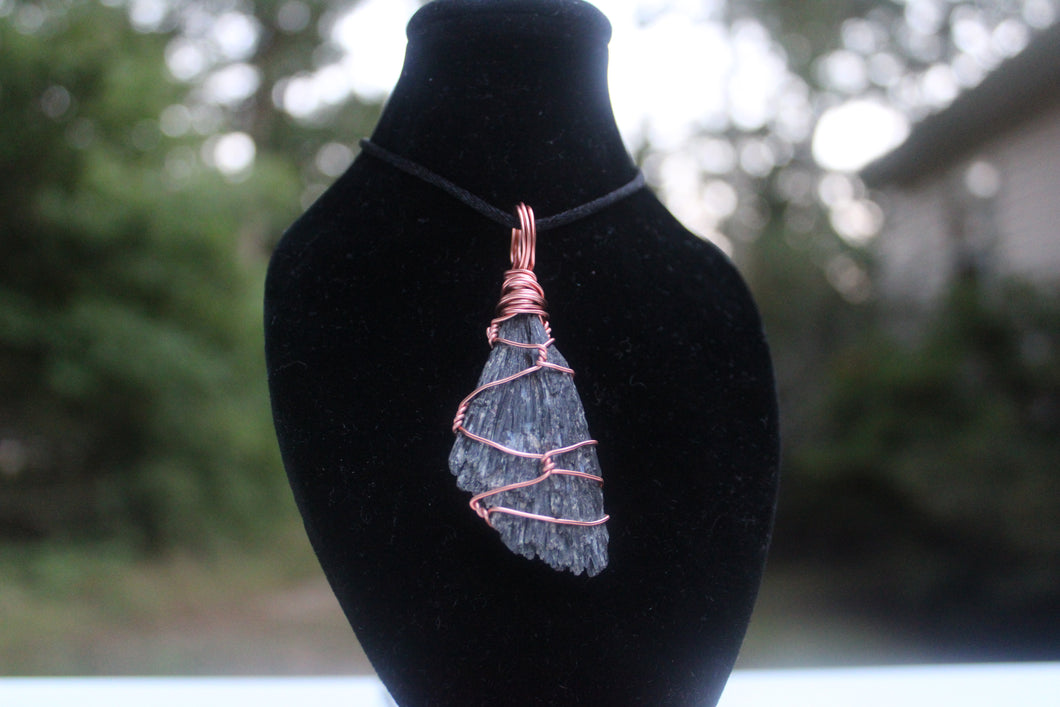 Black Kyanite Pendant