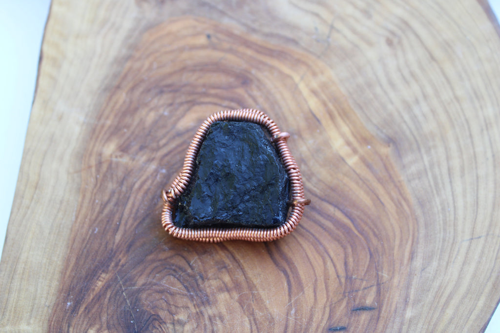 Wrapped Black Tourmaline