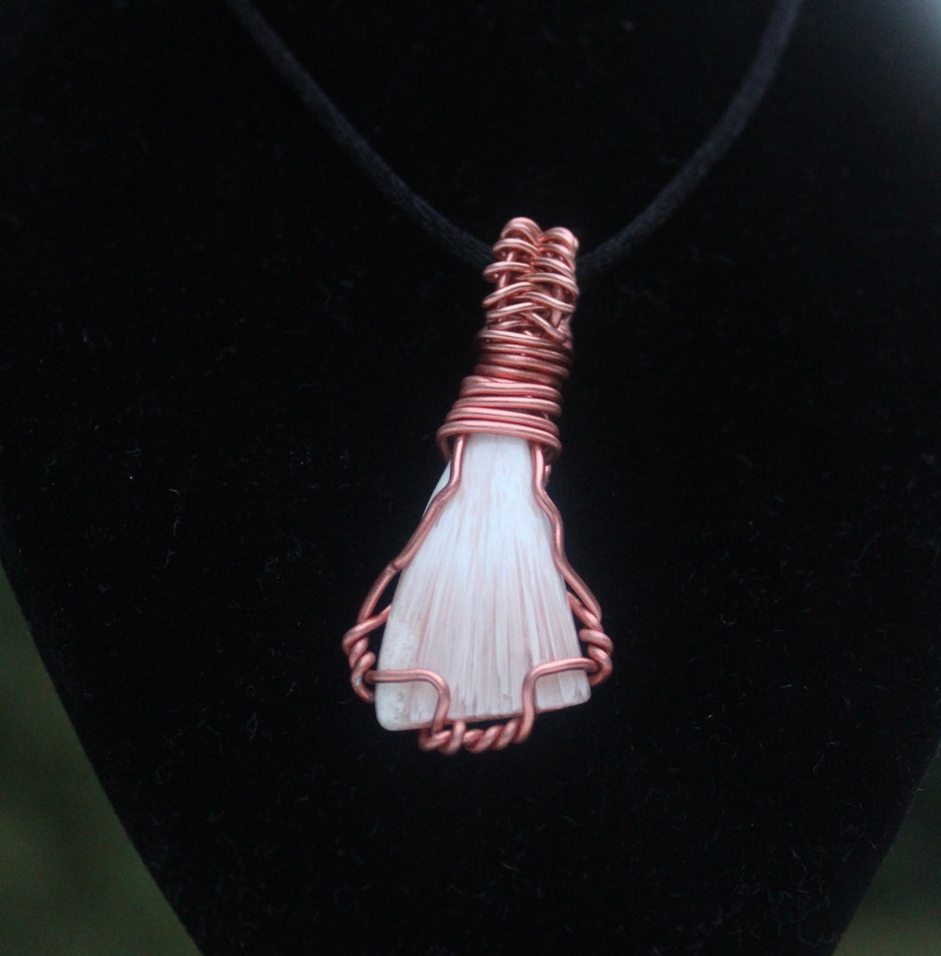 Pink Scolecite Pendant