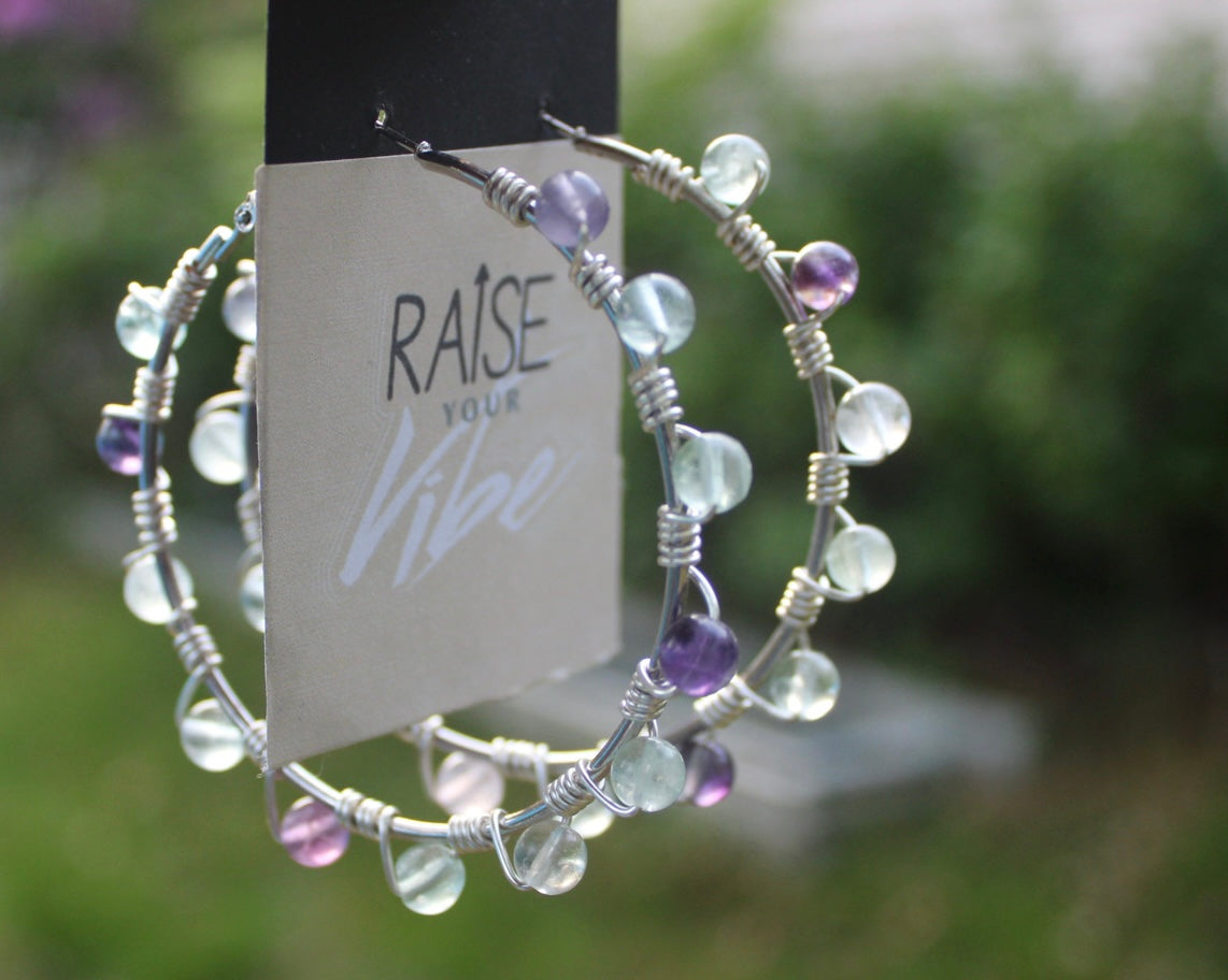 Fluorite Hoops