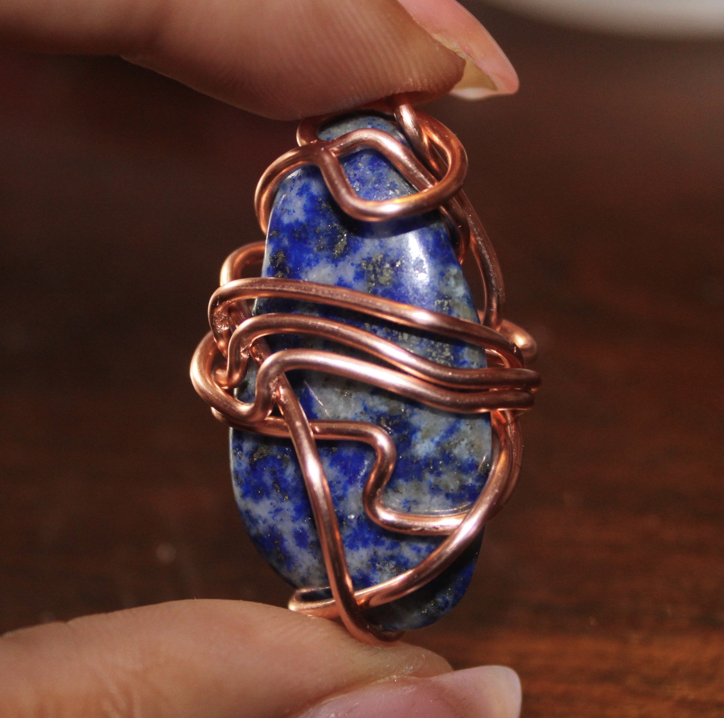 Wrapped Lapis Lazuli
