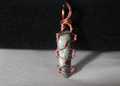 Prehnite with Epidote Pendant