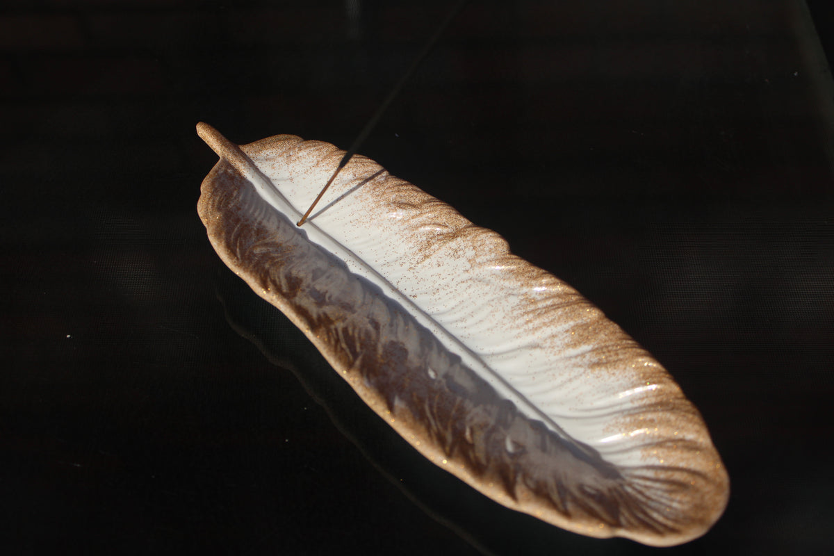 Feather Incense Holder